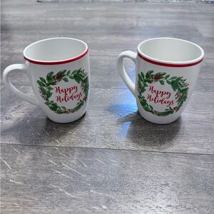 Royal‎ Norfolk Set of 2 Christmas Mugs NEW
